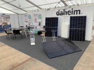 Photovoltaik auf der Baumesse Mönchengladbach 2023 - Abbild Messestand