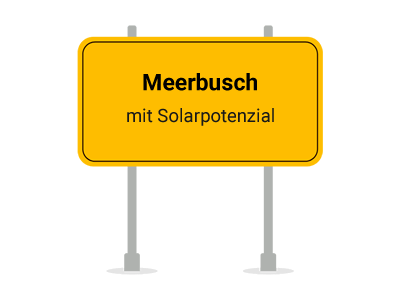 Ortsschild PV Photovoltaik Meerbusch