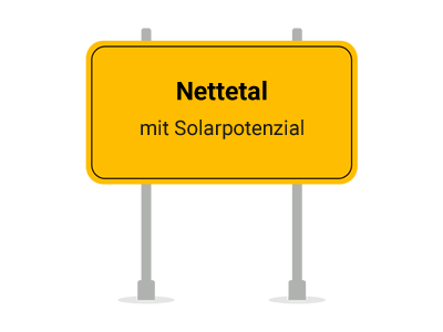 Ortsschild PV Photovoltaik Nettetal