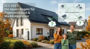 Familie fragt sich: Was bringt das EEG 2027 für unsere Solaranlage in der Zukunft?