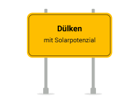 Ortsschild PV Photovoltaik Dülken